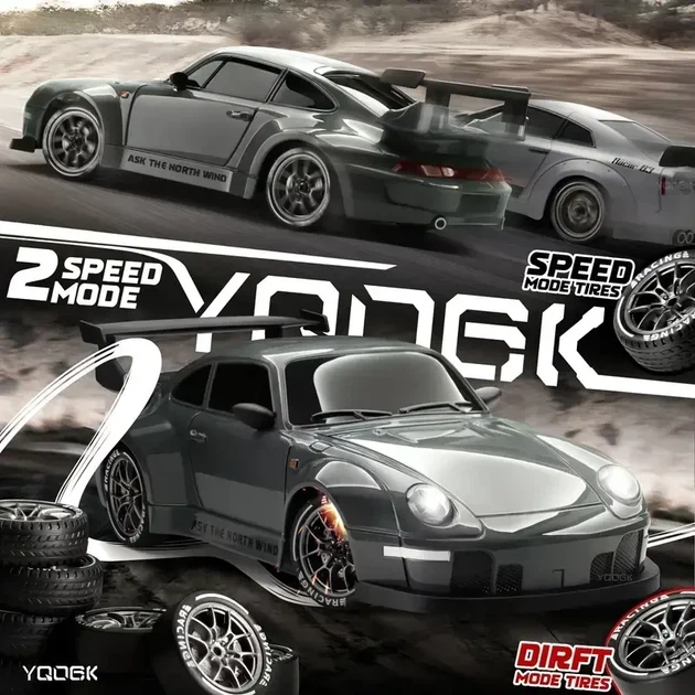 Машинка для дрифту на радіокеруванні Nissan GTR 1:24 20+ км/год 4WD / Машинка на пульті керування Ніссан Нісан - зображення 5