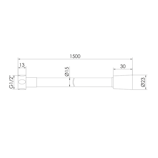 Шланг для душа 150 RJ RJHO028-03CH, хром - Фото 2 Шланг для душа 150 RJ RJHO028-03CH, хром - изображение 2