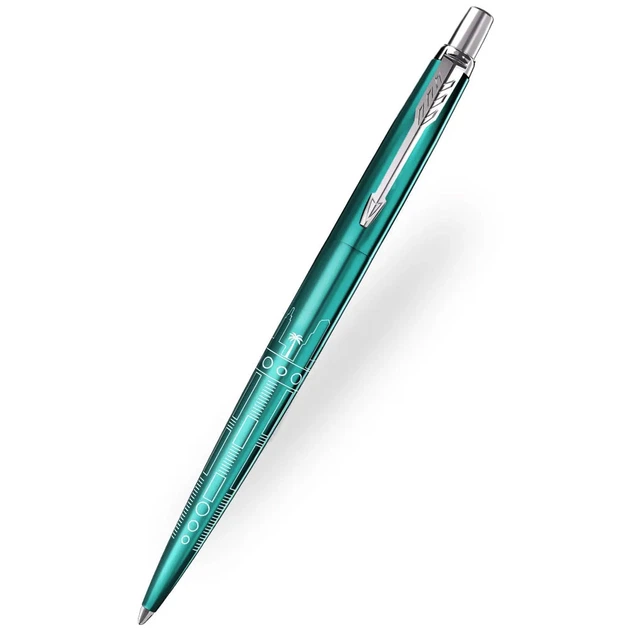 Ручка шариковая Parker JOTTER SE Miami Turquoise CT BP Серебристый 19 032_MIA - изображение 2
