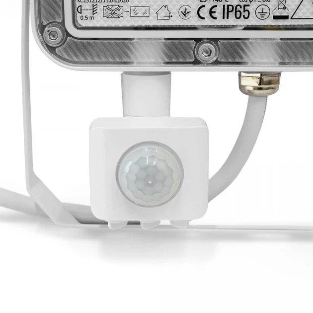 LED прожектор VIDEX F5 30W 3000-5000-6500K с датчиком движения 230V White (VL-F5-030CW-S) - изображение 4
