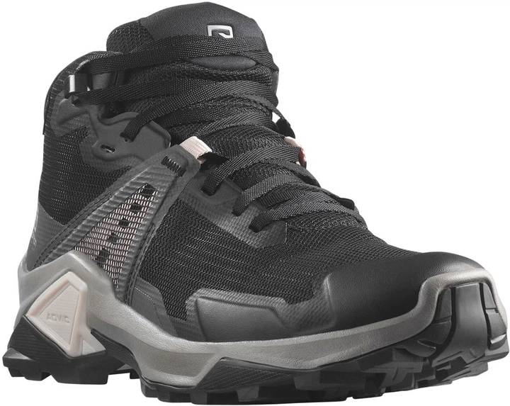 Трекінгові демісезонні черевики Salomon X Raise 2 Mid GORE-TEX Women’s для активного відпочинку повсякденні чорного кольору 41 розмір - Фото 4 Трекінгові демісезонні черевики Salomon X Raise 2 Mid GORE-TEX Women’s для активного відпочинку повсякденні чорного кольору 41 розмір - зображення 4