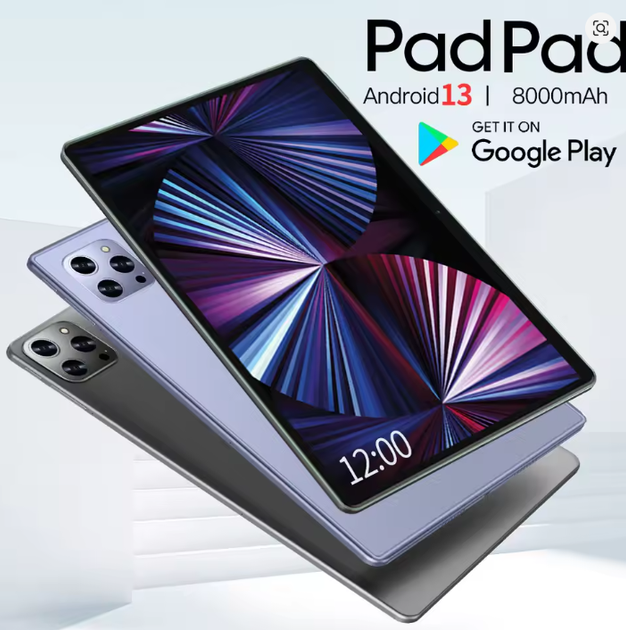 Планшет BDF P50 New 8/512Gb 10.1", 1280x800, IPS, silver + чехол - изображение 4