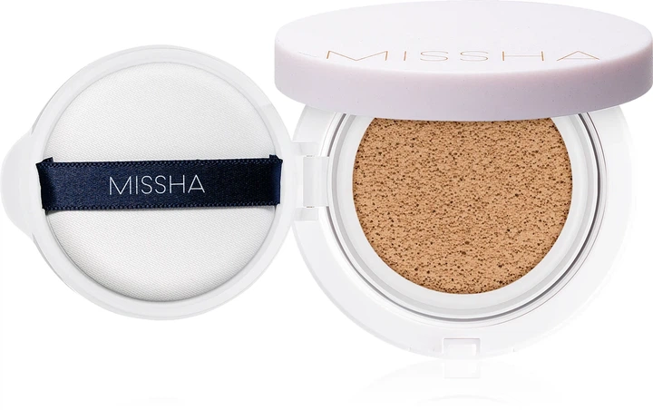 Тональний кушон для обличчя Missha Magic Cushion Moist Up SPF 50+/PA+++ №23 Medium Beige - Фото 1 Тональний кушон для обличчя Missha Magic Cushion Moist Up SPF 50+/PA+++ №23 Medium Beige - зображення 1