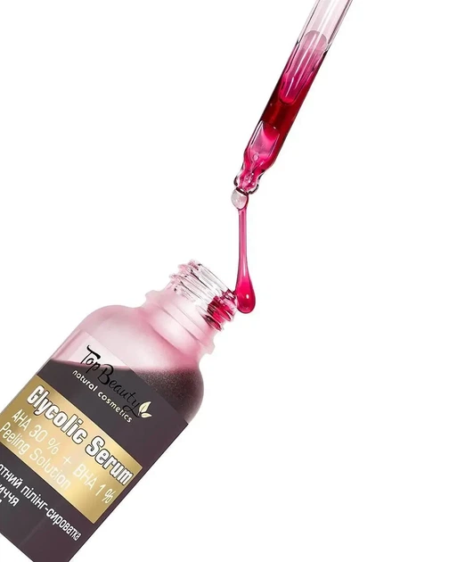 Кислотный пилинг-сыворотка АНА 30% BHA 1% Top Beauty Glycolic Serum 30 мл - изображение 2