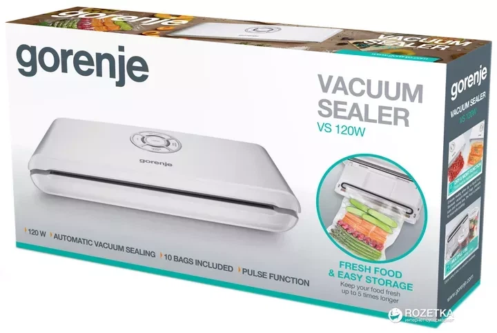 Вакуумний пакувальник Gorenje VS 120 W - зображення 5