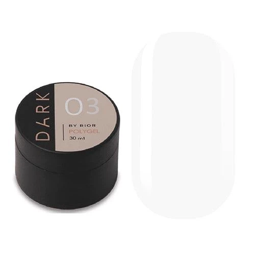 Полигель для наращивания DARK PolyGel № 03 в банке 30 мл - Фото 1 Полигель для наращивания DARK PolyGel № 03 в банке 30 мл - изображение 1