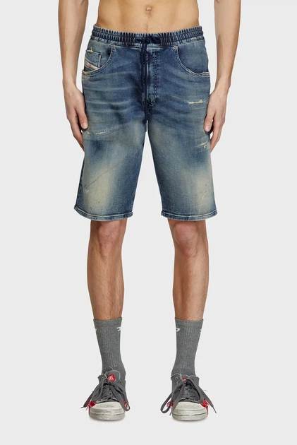 Чоловічі сині джинсові шорти 2033 D-KROOLEY-SHORT JOGG CALZONCINI Diesel 28 A12717 068PN - Фото 1 Чоловічі сині джинсові шорти 2033 D-KROOLEY-SHORT JOGG CALZONCINI Diesel 28 A12717 068PN - изображение 1
