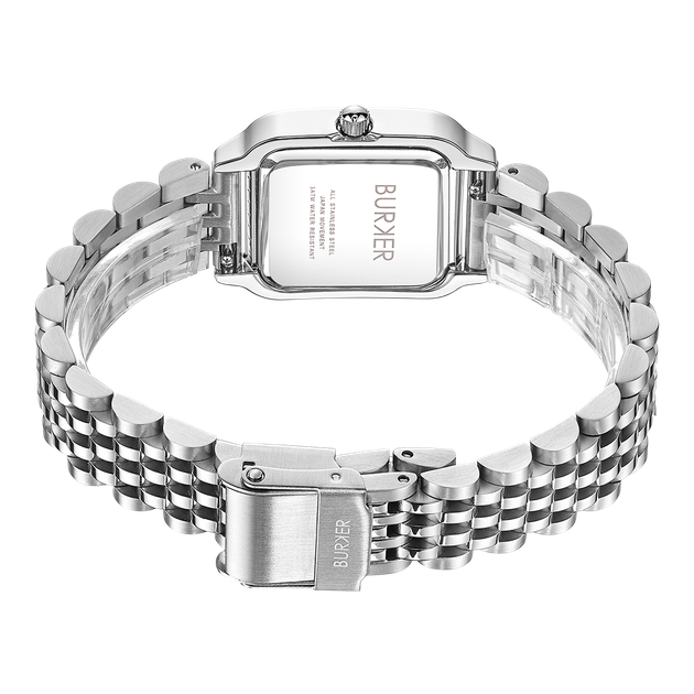 Жіночий годинник Burker Watches Macy сріблястий з білим циферблатом (MCSW) - изображение 3