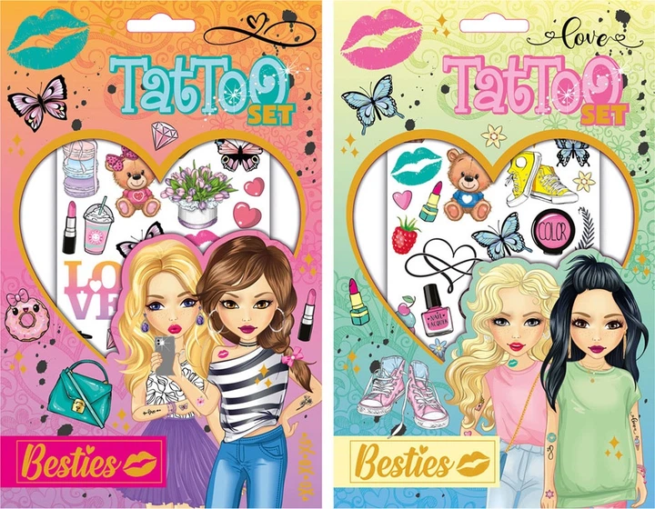 Zestaw tatuaży Besties Miłość 2 arkusze 140012 (8715427098265) - Zdjęcie 1 Zestaw tatuaży Besties Miłość 2 arkusze 140012 (8715427098265) - obraz 1