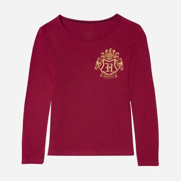 Піжама з принтом Гаррі Поттер Harry Potter бордова сіра 158-164 см артикул М371 - зображення 2