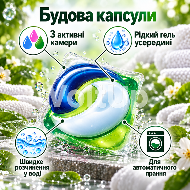 Капсула для прання Ariel All in 1 PODS Color 1 шт для кольорових речей концентрована для автоматичного прання - зображення 2