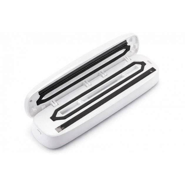 Вакуумный упаковщик для продуктов Vacuum Sealer MK-801 90Вт бытовой вакуумный + 10 пакетов Белый - Фото 2 Вакуумный упаковщик для продуктов Vacuum Sealer MK-801 90Вт бытовой вакуумный + 10 пакетов Белый - изображение 2