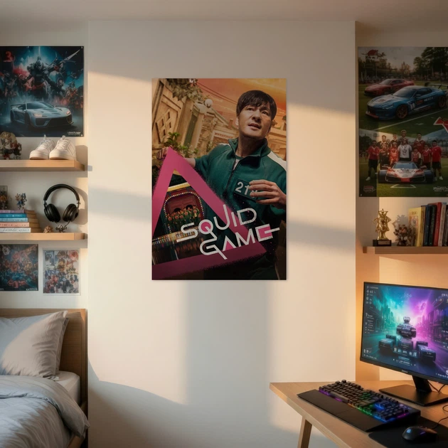 Постер Гра в кальмара, Squid Game, серіал, A1 90×60 см (id4823) - зображення 2