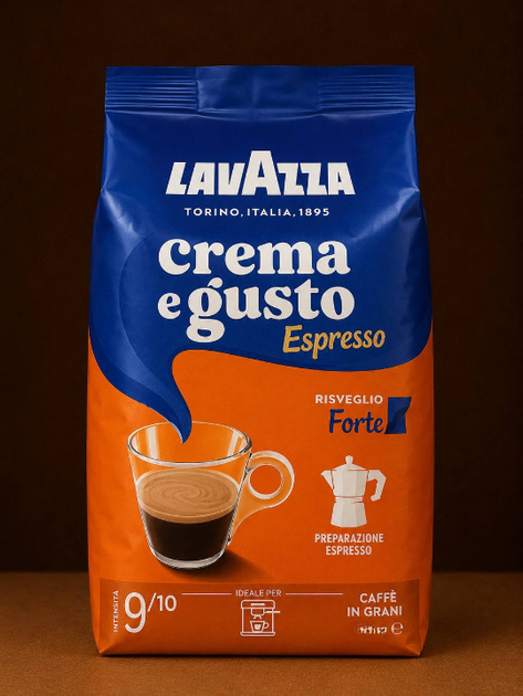 Зернова кава Lavazza Crema e Gusto Forte Espresso 1010 г купаж арабіки робусти темне обсмажування насичена міцна ароматна з шоколадними пряними нотками щільною кремою для кавомашини еспресо американо капучино лате - Фото 8 Зернова кава Lavazza Crema e Gusto Forte Espresso 1010 г купаж арабіки робусти темне обсмажування насичена міцна ароматна з шоколадними пряними нотками щільною кремою для кавомашини еспресо американо капучино лате - зображення 8