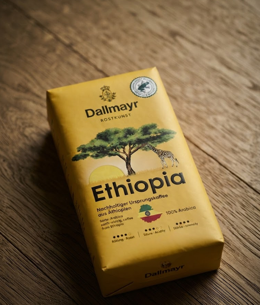 Кофе молотый Dallmayr Ethiopia 510 г натуральный 100% арабика ароматный средняя обжарка вакуумная упаковка мягкий вкус фруктовые цветочные ноты приятная кислинка сбалансированный букет длительное послевкусие - Фото 10 Кофе молотый Dallmayr Ethiopia 510 г натуральный 100% арабика ароматный средняя обжарка вакуумная упаковка мягкий вкус фруктовые цветочные ноты приятная кислинка сбалансированный букет длительное послевкусие - изображение 10