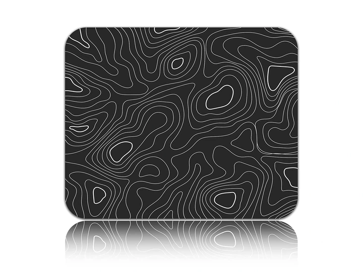 Килимок для миші WorkPlaceShop Black Waves 200x240x3 мм (WPS-MP-10551-200x240) - Фото 1 Килимок для миші WorkPlaceShop Black Waves 200x240x3 мм (WPS-MP-10551-200x240) - зображення 1