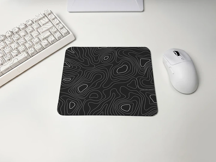 Килимок для миші WorkPlaceShop Black Waves 200x240x3 мм (WPS-MP-10551-200x240) - Фото 2 Килимок для миші WorkPlaceShop Black Waves 200x240x3 мм (WPS-MP-10551-200x240) - зображення 2