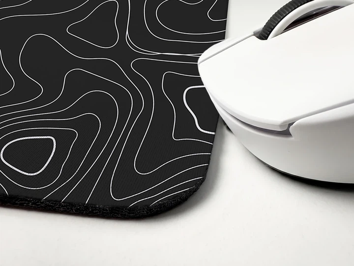 Килимок для миші WorkPlaceShop Black Waves 200x240x3 мм (WPS-MP-10551-200x240) - Фото 4 Килимок для миші WorkPlaceShop Black Waves 200x240x3 мм (WPS-MP-10551-200x240) - зображення 4