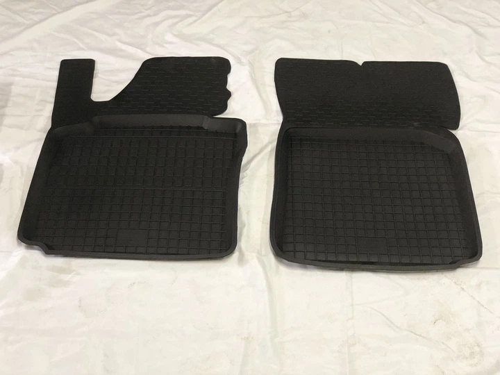 Гумові килимки з бортом (2 шт, Polytep) для Volkswagen Caddy 2004-2010 рр. - зображення 3