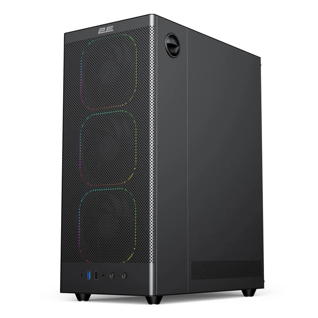 Корпус 2E GAMING Iconic V8210B без БЖ Black (2E-V8210B) - зображення 3