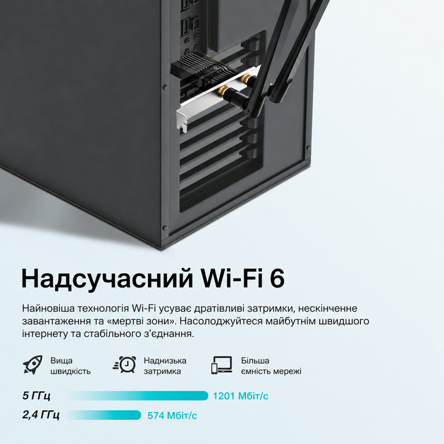 Беспроводной PCIe-адаптер TP-Link Archer TX20E / Wi-Fi 6 / 2.4 ГГц / 5 ГГц / Bluetooth 5.2 / 2 внешние антенны / Черный (102405235) - Фото 2 Беспроводной PCIe-адаптер TP-Link Archer TX20E / Wi-Fi 6 / 2.4 ГГц / 5 ГГц / Bluetooth 5.2 / 2 внешние антенны / Черный (102405235) - изображение 2