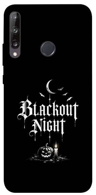 Чехол для Huawei P40 Lite E с принтом Blackout night - Фото 1 Чехол для Huawei P40 Lite E с принтом Blackout night - изображение 1