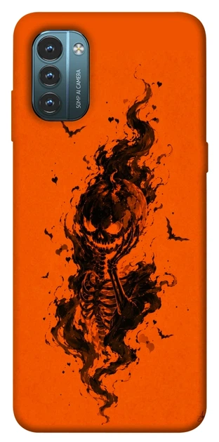 Чехол для Nokia G21 с принтом Orange fog pumpkin - Фото 1 Чехол для Nokia G21 с принтом Orange fog pumpkin - изображение 1