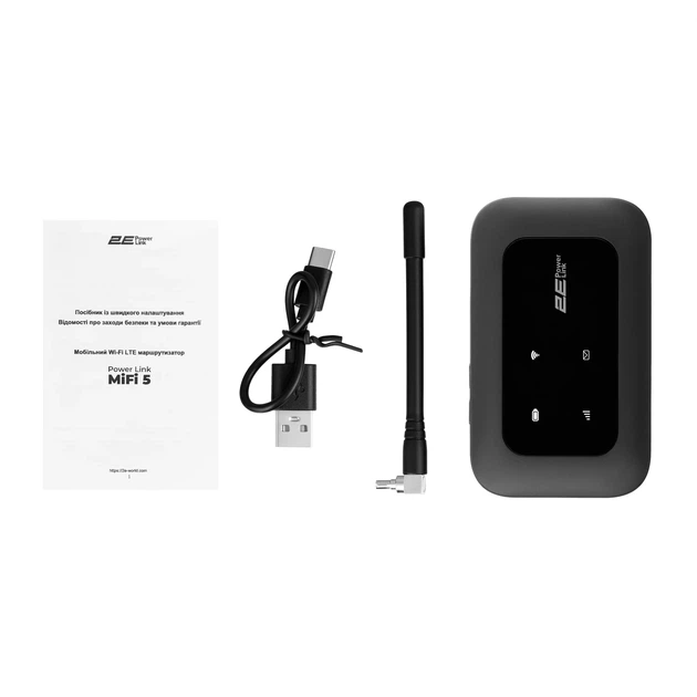Мобильный маршрутизатор 2E PowerLink LTE 3000мАч черный - изображение 8