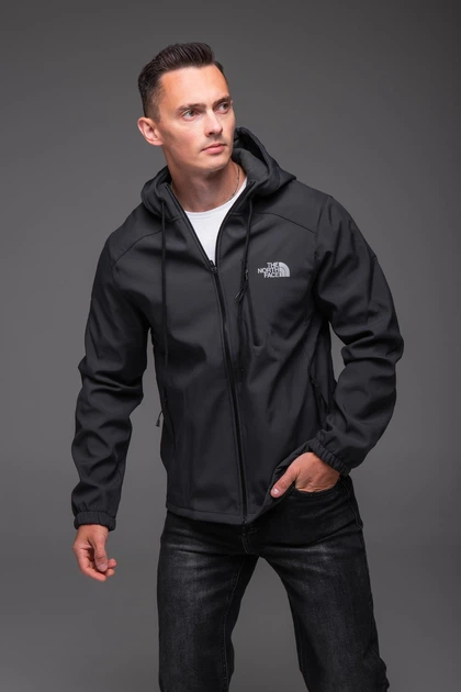 Чоловіча куртка вітрівка Softshell на флісі 2XL сіра 5503494s5 - Фото 7 Чоловіча куртка вітрівка Softshell на флісі 2XL сіра 5503494s5 - зображення 7