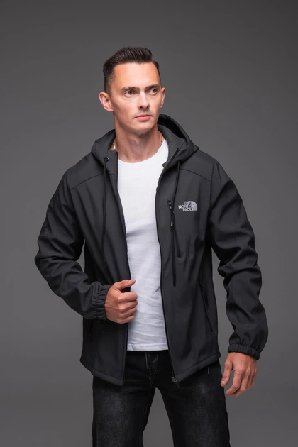 Чоловіча куртка вітрівка Softshell на флісі L сіра 5503494s3 - зображення 9