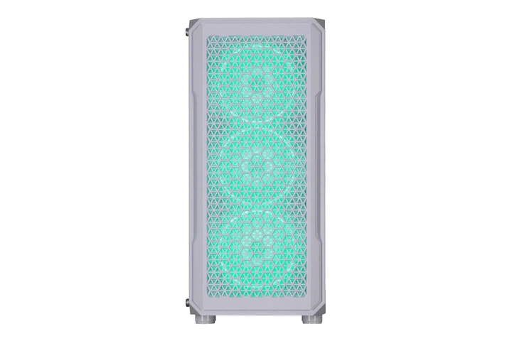 Корпус 2E GAMING Hexagon G338W без БЖ 2xUSB3.0, 1xUSB Type-C, 3x120 мм ARGB, 1x120 мм, VGA 330 мм, LCS ready, HUB, TG боковая панель, ATX, белый. - изображение 9