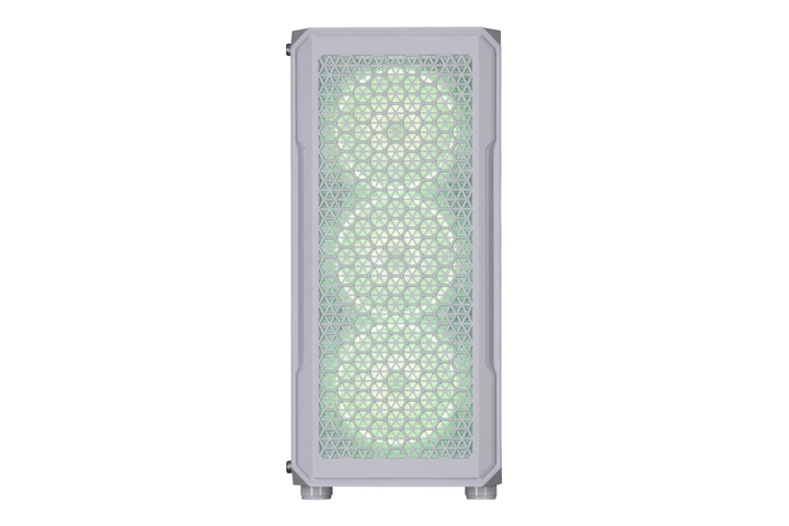 Корпус 2E GAMING Hexagon G338W без БЖ 2xUSB3.0, 1xUSB Type-C, 3x120 мм ARGB, 1x120 мм, VGA 330 мм, LCS ready, HUB, TG боковая панель, ATX, белый. - изображение 11