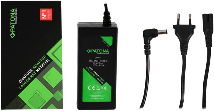 Zasilacz ładowarka do laptopa PATONA Premium 65W do Acer Travelmate Aspire 1200 1410 1690 (4055655207102) - obraz 3