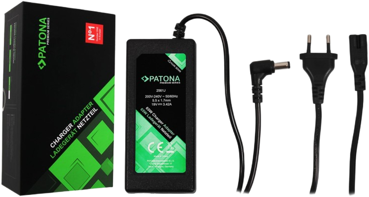 Zasilacz ładowarka do laptopa PATONA Premium 65W do Acer Travelmate 370 380 2300 2350 2700 4000 (4055655207119) - obraz 3