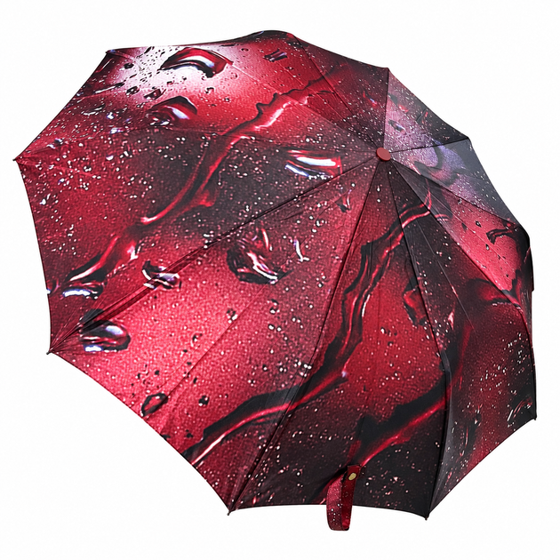 Парасолька жіноча напівавтомат Три Слона 34023-5 RUBY RAIN Бордовий - Фото 3 Парасолька жіноча напівавтомат Три Слона 34023-5 RUBY RAIN Бордовий - зображення 3