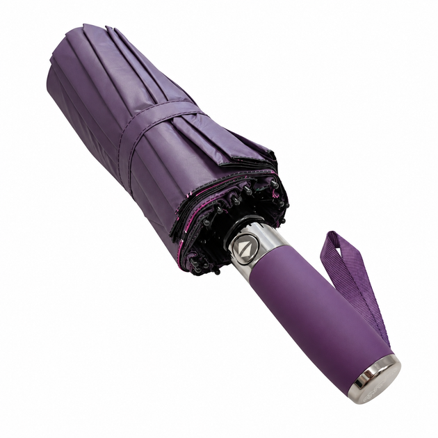Парасолька жіноча автомат Три Слона 7570 VIOLET Фіолетова 16 спиць Антивітер - зображення 11