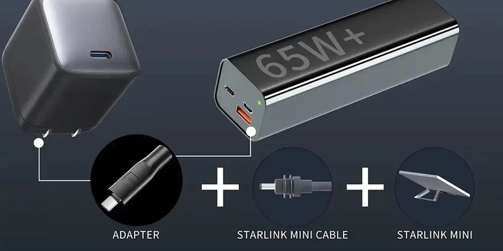 Адаптер Starlink Mini DPD DC to Type-C переходник для питания Старлинк Мини Black (19885) - Фото 2 Адаптер Starlink Mini DPD DC to Type-C переходник для питания Старлинк Мини Black (19885) - изображение 2