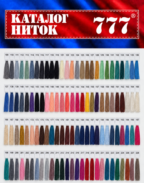 Швейная нитка 777, 40/2, 5000 ярдов, белая - изображение 3