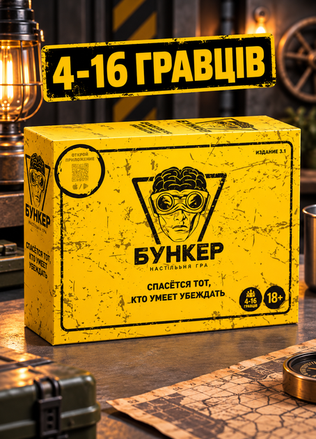Настольная игра Бункер 3.1 Bunker стратегическая психологическая игра для компании 16+ самостоятельная версия и дополнение к другим версиям игра на русском языке на выживание для вечеринок друзей и большой компании семейная игра подарок друзьям - Фото 1 Настольная игра Бункер 3.1 Bunker стратегическая психологическая игра для компании 16+ самостоятельная версия и дополнение к другим версиям игра на русском языке на выживание для вечеринок друзей и большой компании семейная игра подарок друзьям - изображение 1