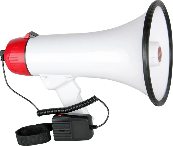 Мегафон громкоговоритель, ручной рупор с диктофоном и сиреной MEGAPHONE ER-55 12v - изображение 2