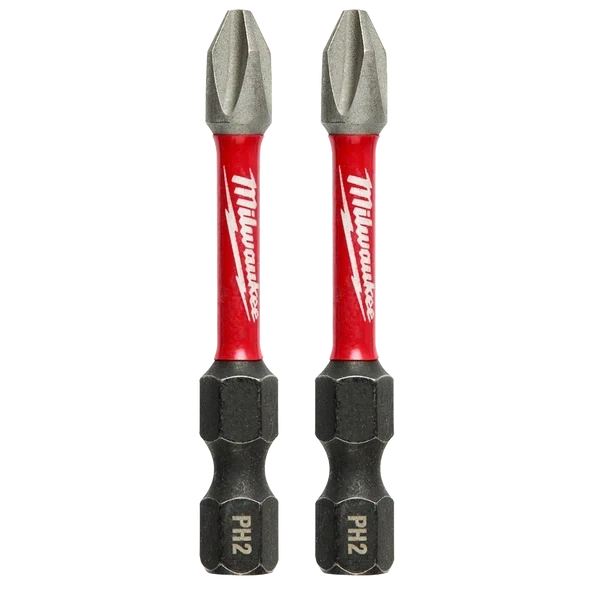 Бита MILWAUKEE SHOCKWAVE PH2 50 мм ударная для шуруповерта 1 шт - изображение 2