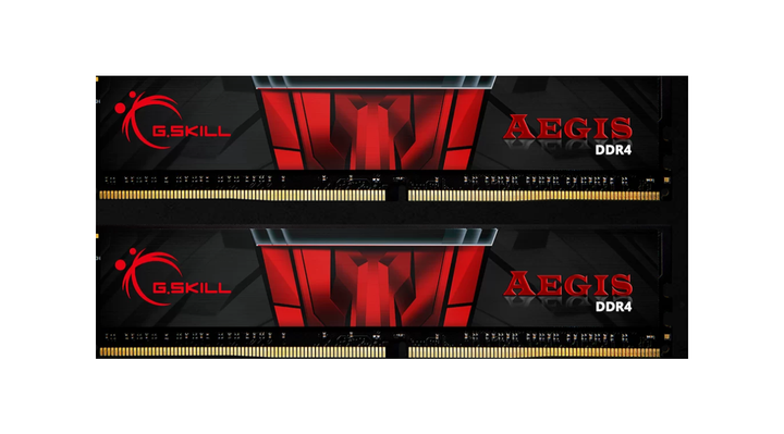 Оперативна пам'ять DDR4 16 Gb (2400 MHz) (Kit 8 Gb x 2) G.SKILL Aegis (F4-2400C17D-16GIS) - Фото 1 Оперативна пам'ять DDR4 16 Gb (2400 MHz) (Kit 8 Gb x 2) G.SKILL Aegis (F4-2400C17D-16GIS) - зображення 1