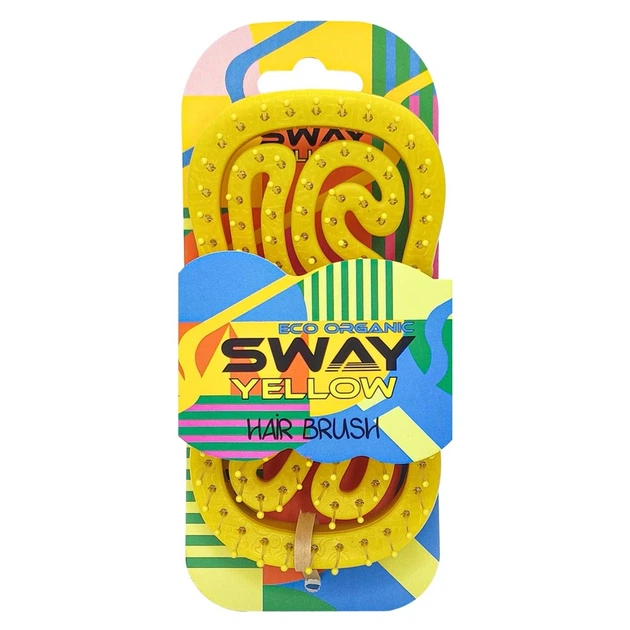 Щітка для укладки волосся Sway Eco Organic Yellow 130 156 YELB - Фото 1 Щітка для укладки волосся Sway Eco Organic Yellow 130 156 YELB - изображение 1