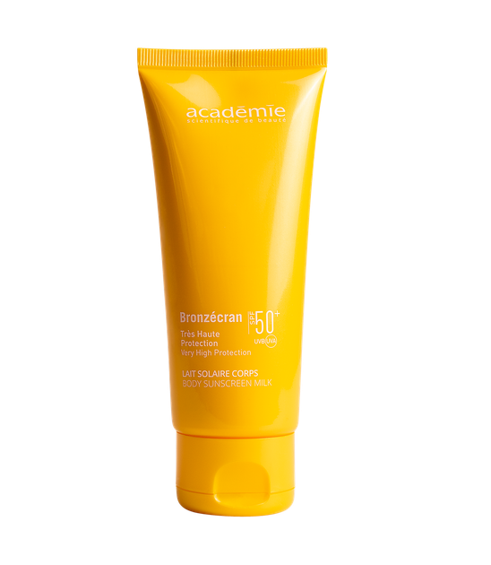 Сонцезахисне молочко для тіла SPF 50+ Academie Bronzecran Body Sunscreen Milk SPF 50+ 100 мл (3145070431006) - Фото 1 Сонцезахисне молочко для тіла SPF 50+ Academie Bronzecran Body Sunscreen Milk SPF 50+ 100 мл (3145070431006) - изображение 1