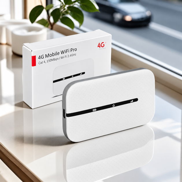 Карманный мобильный модем 4G LTE Wi-Fi роутер с SIM-картой и аккумулятором 2100 mAh - Фото 4 Карманный мобильный модем 4G LTE Wi-Fi роутер с SIM-картой и аккумулятором 2100 mAh - изображение 4