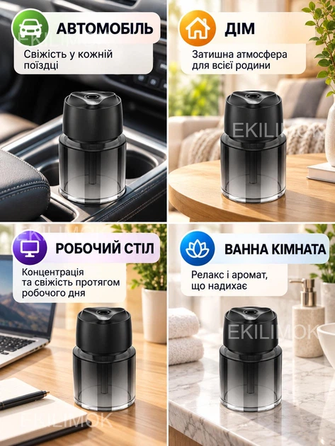 Автоматический ароматизатор в авто Ocean, автопарфюм, электронный аромадиффузор, пахучка для салона автомобиля с проекцией «Звездное небо», парфюм, 3 режима, аккумуляторный - изображение 4