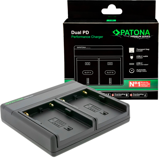 Ładowarka PATONA Premium Dual PD do Sony BP-U30 / BP-U60 / BP-U90 / BP-U95 (4055655244718) - obraz 2