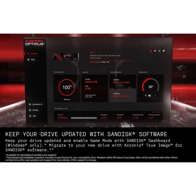 SSD накопитель SanDisk Optimus GX 7100 2 TB (SDSP71200TAN-000E0) [178834] - изображение 7