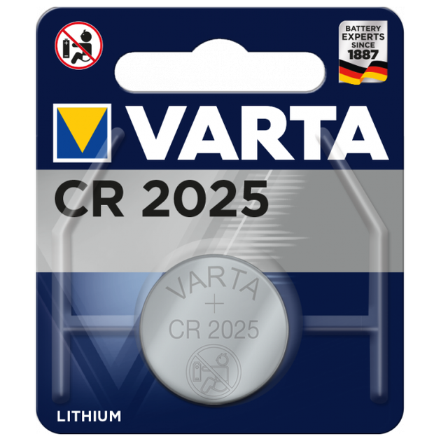 Батарейка CR 2025 3V (за 1 шт.) Varta - Фото 1 Батарейка CR 2025 3V (за 1 шт.) Varta - изображение 1