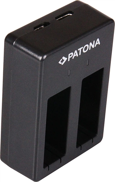 Зарядний пристрій PATONA Dual Quick-Charger f. для GoPro Hero 8 AHDBT-801 Hero 7 AHDBT-701 Hero 6 Hero 5 AHDBT-501 (4055655180573) - зображення 2